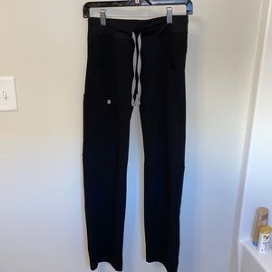 Black figs scrub pants